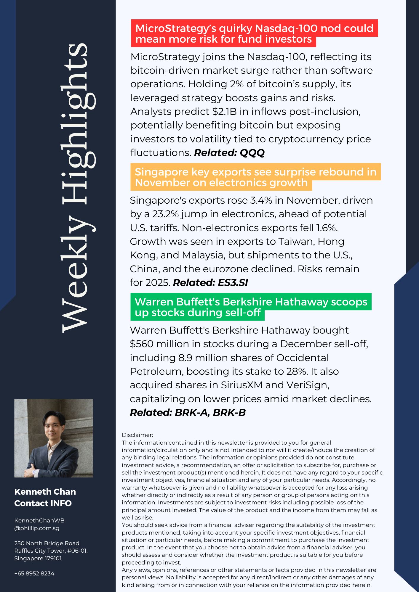 Weekly Highlights
