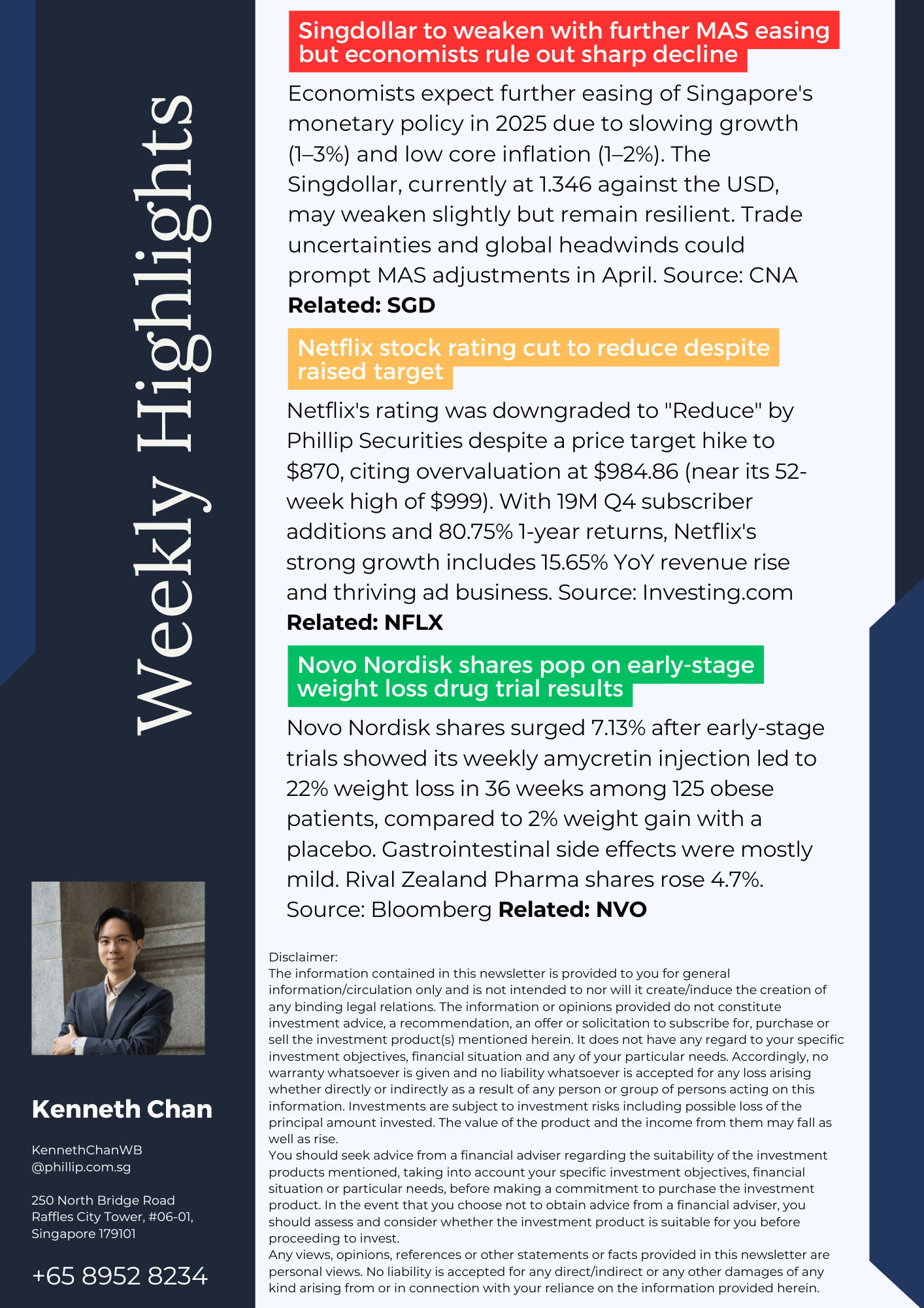 Weekly Highlights