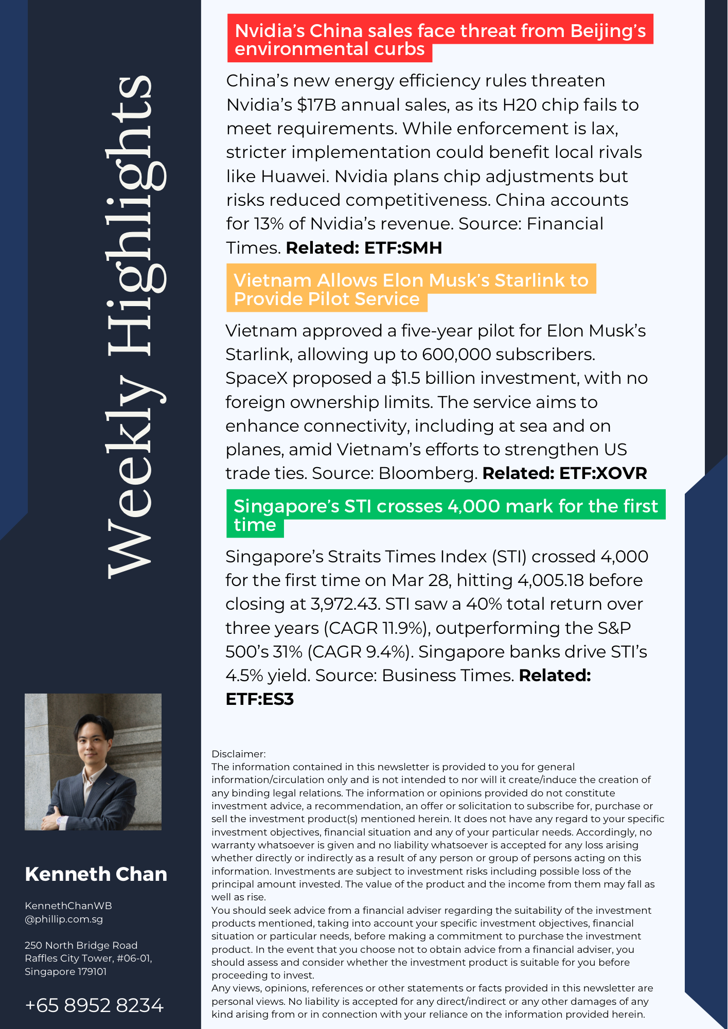 Weekly Highlights
